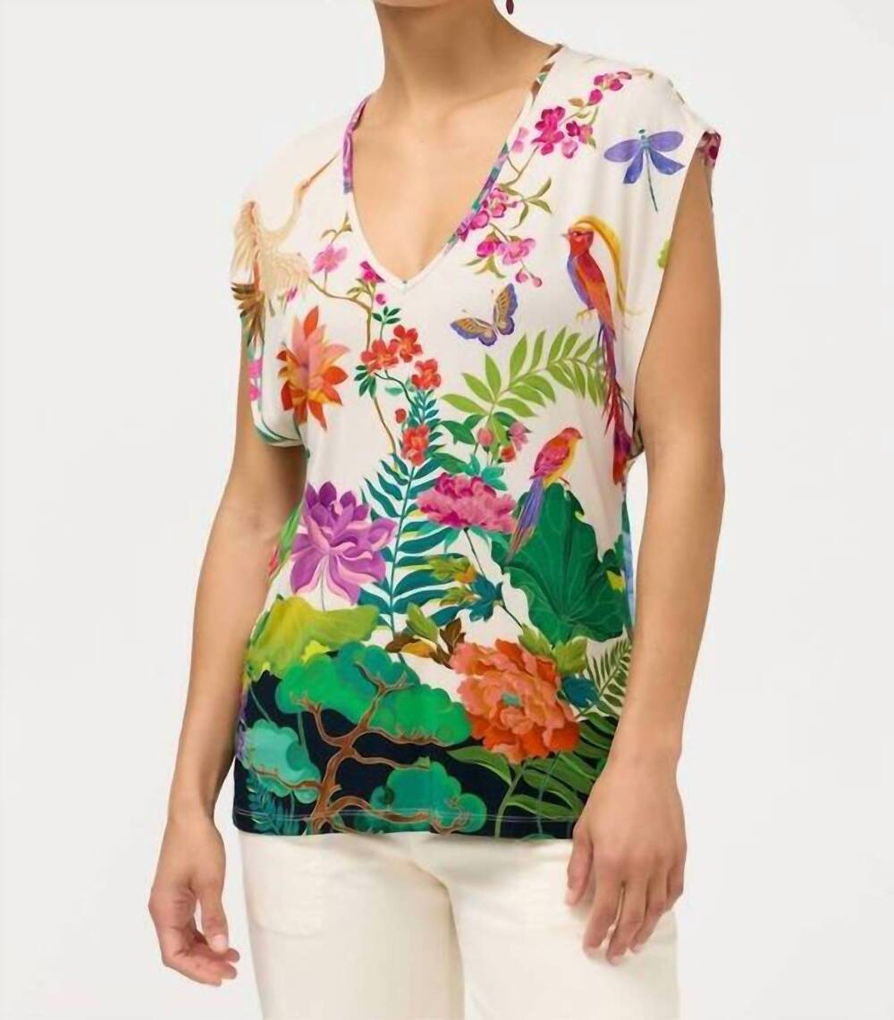 NEW JOHNNY WAS janie favorite deep scoop top in thoria